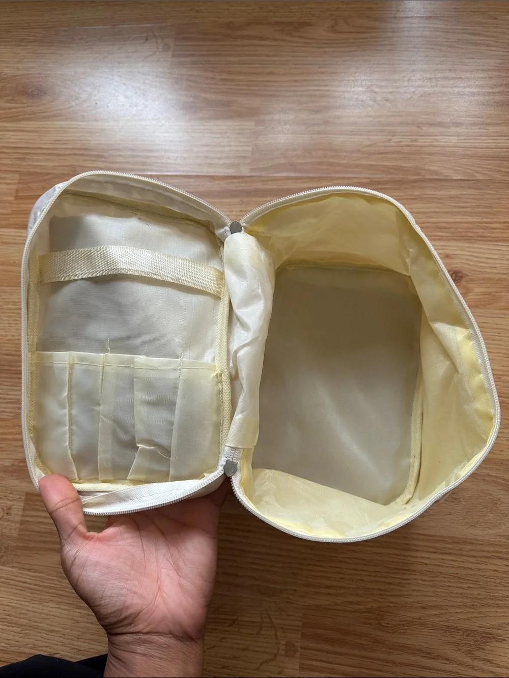 Cream Cosmetic Case